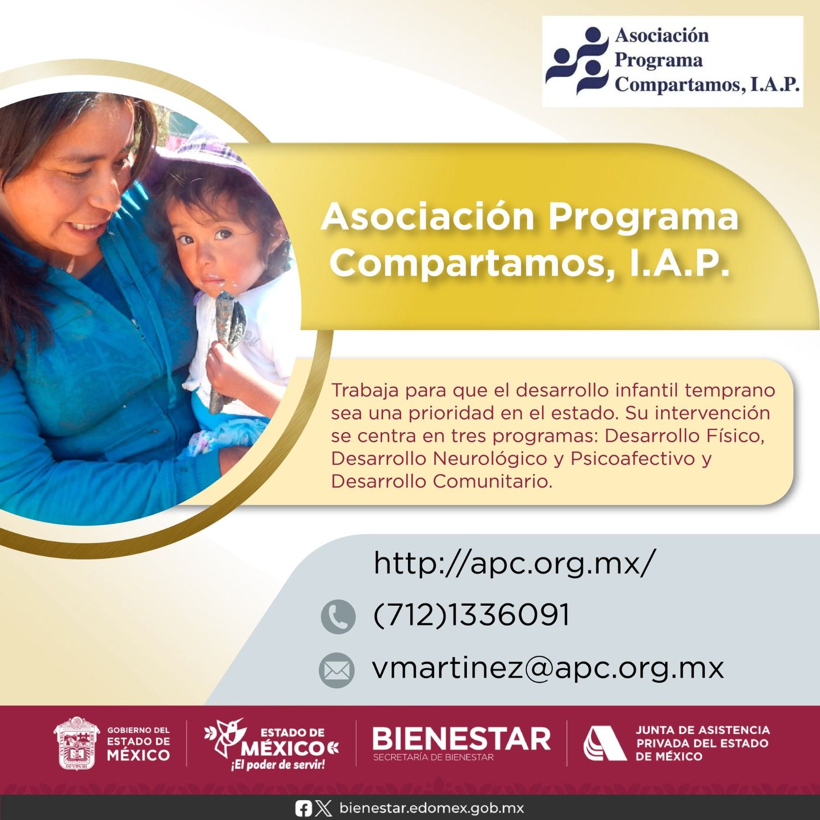 Programas comunitarios para una niñez plena en el Estado de México