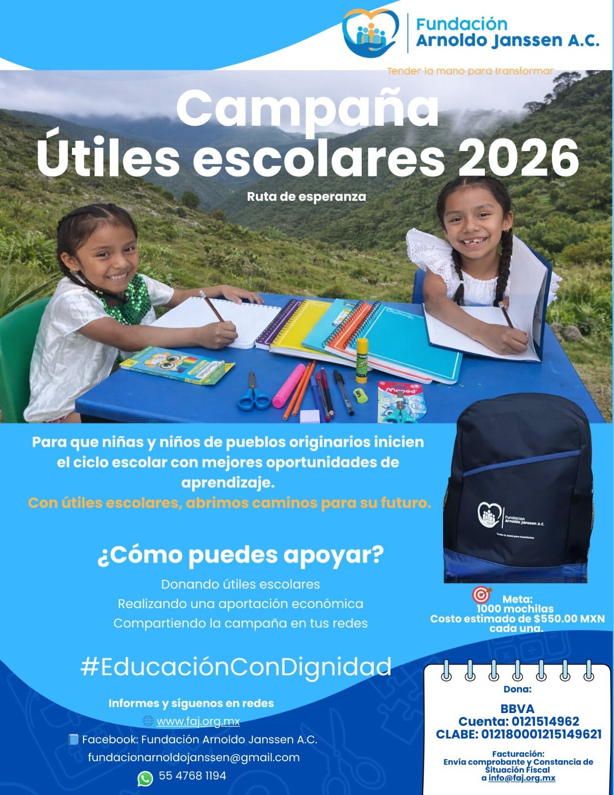 Fundación Arnoldo Janssen: altruismo con humanidad